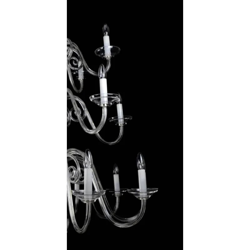 Candelabru Cristale, Sticla, Bohemia, E14, LW010513200100G, Crystal