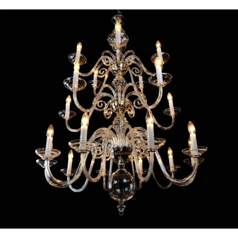 Candelabru Cristale, Sticla, Bohemia, E14, LW010513200100G, Crystal