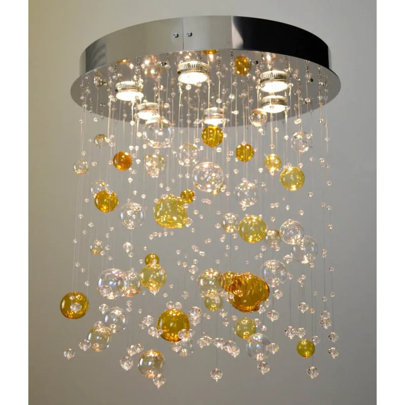 Plafoniera Cristale,, Bohemia, GU10, LW010608060101Ni, Crystal