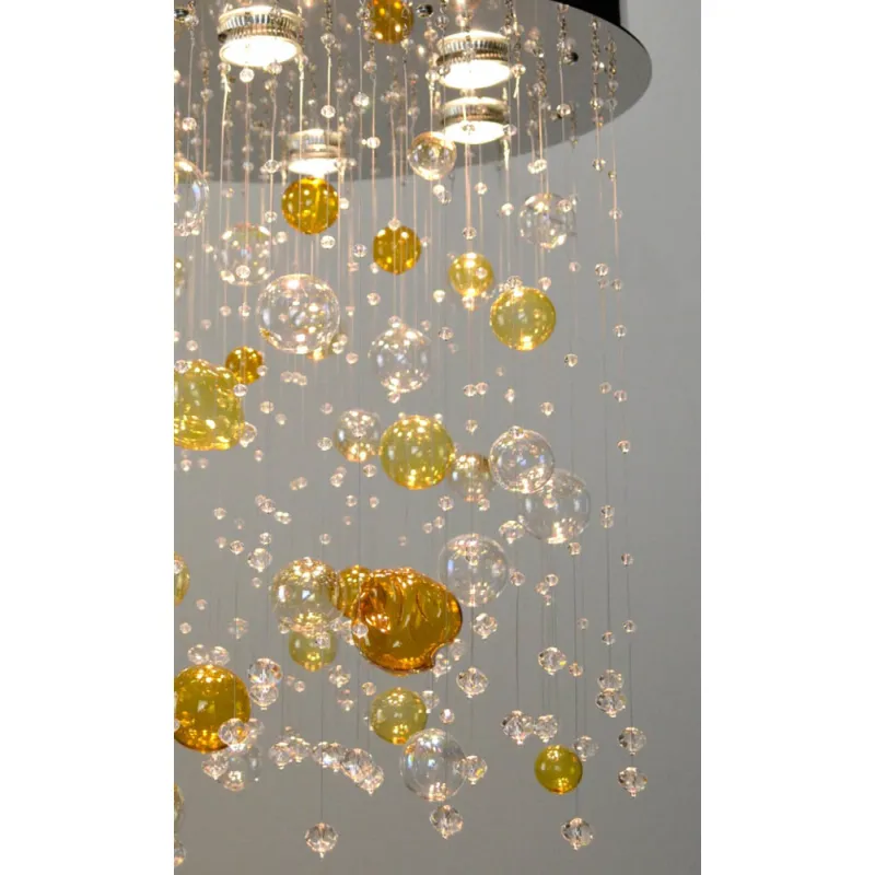 Plafoniera Cristale,, Bohemia, GU10, LW010608060101Ni, Crystal