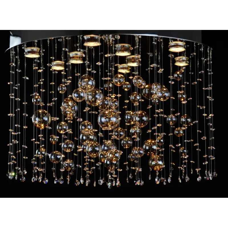 Plafoniera Cristale,, Bohemia, GU10, LW010643090101Ni, Crystal