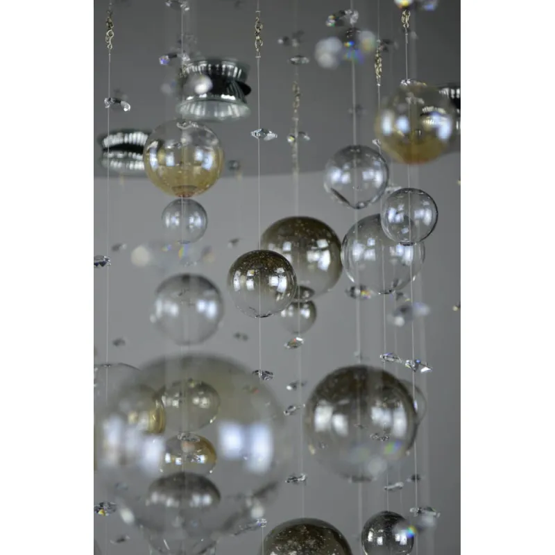 Plafoniera Cristale,, Bohemia, GU10, LW010643090101Ni, Crystal