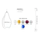 Pendul Light Muutos Frosted S, Bohemia, E14, M001001FSC, Crystal