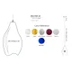 Pendul Light Muutos M, Bohemia, E14, M001002MC, Crystal