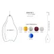 Pendul Light Muutos L, Bohemia, E14, M001003LC, Crystal