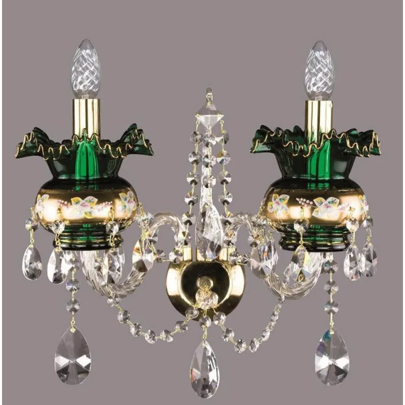 Aplica Cristale green, Bohemia, E14, N101068CE, Crystal