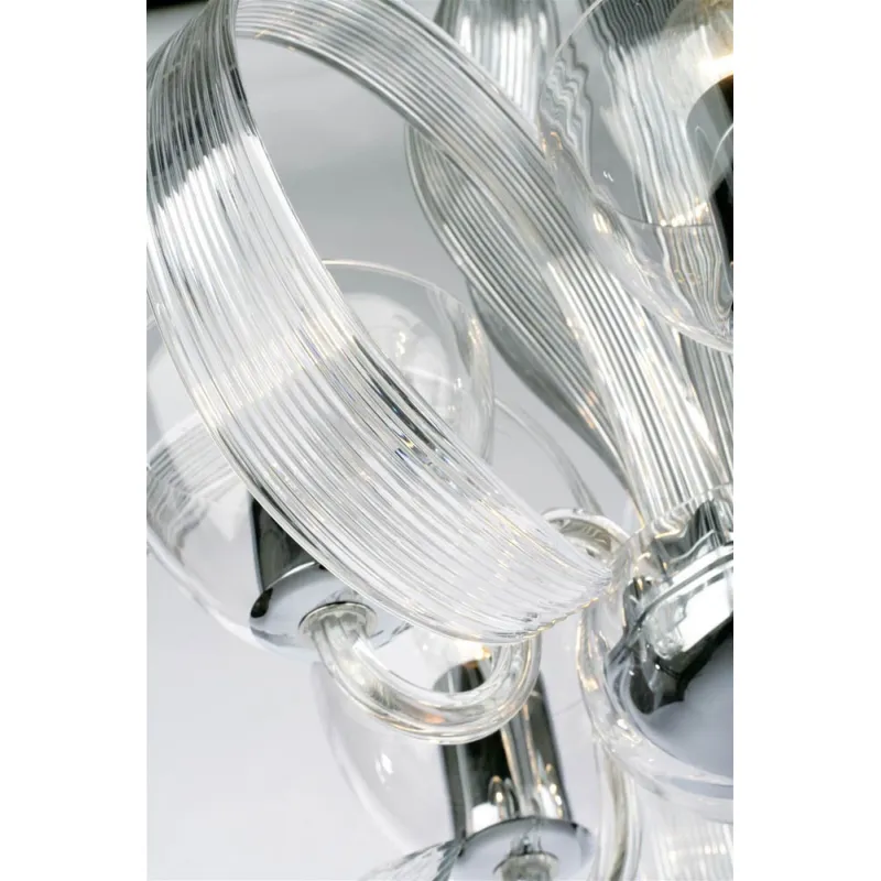 Candelabru Cristale, Sticla, Bohemia, E14, P4010282596RY, Crystal