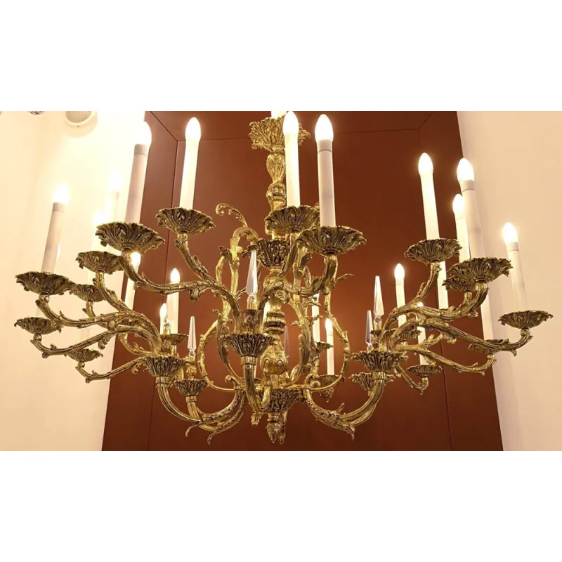 Candelabru Alama, Cristale, Bohemia, E14, P4010282838RY, Crystal