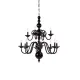 Candelabru Sticla, Negru, Bohemia, E14, P4010285567RY, Crystal