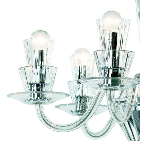 Candelabru Cristale, Modern Preciosa Humprecht 6, Bohemia, E14, PA010C549301006, Crystal