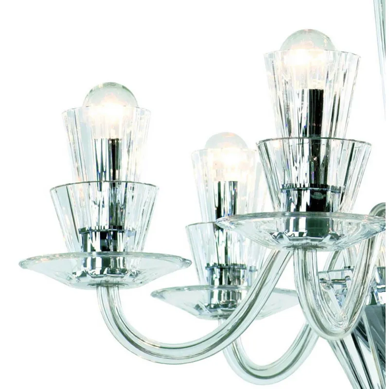 Candelabru Cristale, Modern Preciosa Humprecht 12, Bohemia, E14, PA010C549301012, Crystal