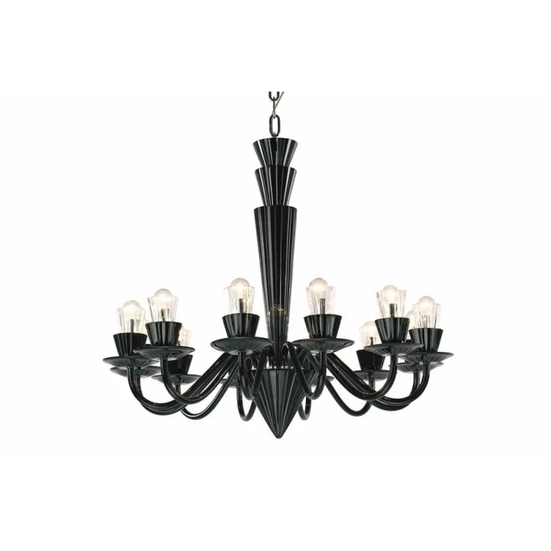 Candelabru Preciosa Humprecht 12 Black, Bohemia, E14, PA010C549301012black, Crystal