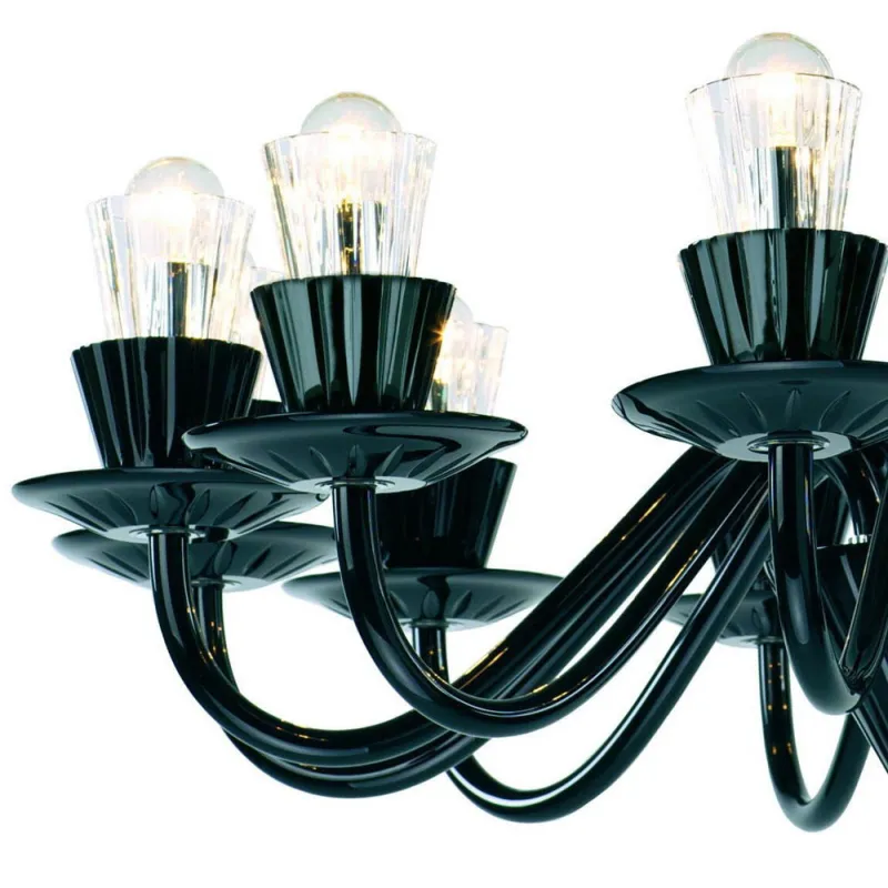 Candelabru Preciosa Humprecht 12 Black, Bohemia, E14, PA010C549301012black, Crystal
