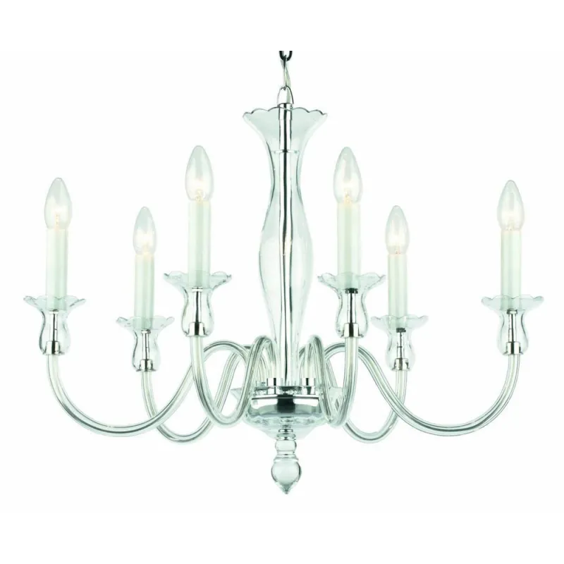 Candelabru Cristale, Sticla Amelie 6, Bohemia, E14, PA010P399000006, Crystal