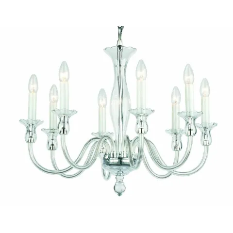 Candelabru Cristale, Sticla Amelie 8, Bohemia, E14, PA010P399000008, Crystal