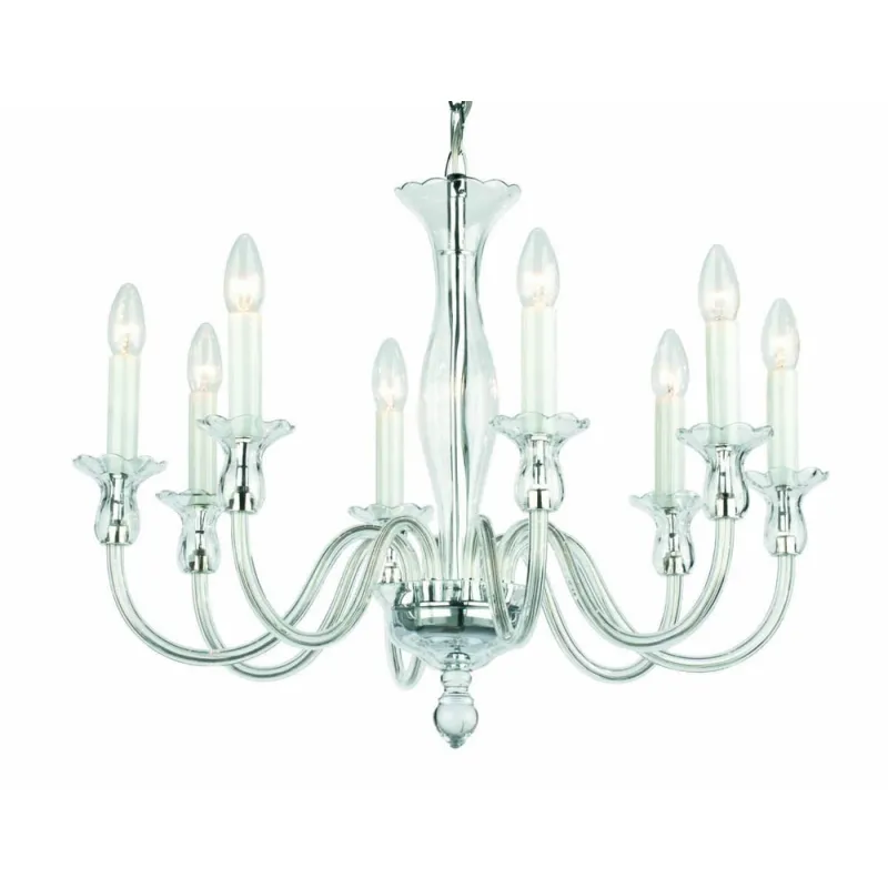 Candelabru Cristale, Sticla Amelie 8, Bohemia, E14, PA010P399000008, Crystal