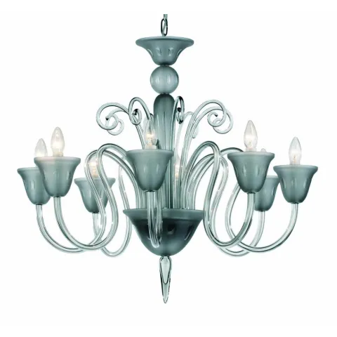Candelabru Cristale Preciosa La Scala 8 Black Diamond, Bohemia, E14, PA010S525001008bd, Crystal