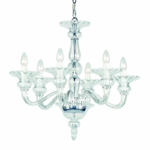 Candelabru Cristale, Sticla Preciosa Odetta 6, Bohemia, E14, PA010S537100006, Crystal