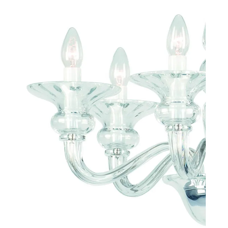 Candelabru Cristale, Sticla Odetta 8, Bohemia, E14, PA010S537100008, Crystal