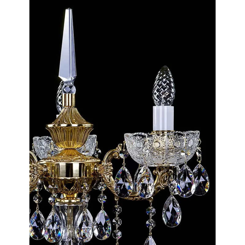 Veioza Cristale cast brass, Bohemia, E14, S301010CE, Crystal
