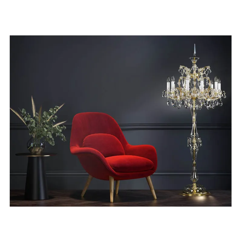Lampadar Cristale Maria Theresa, Bohemia, E14, S401011CE, Crystal