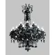 Candelabru Cristale, Negru, Bohemia, E14, TX010840080024, Crystal