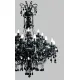 Candelabru Cristale, Negru, Bohemia, E14, TX010840080024, Crystal