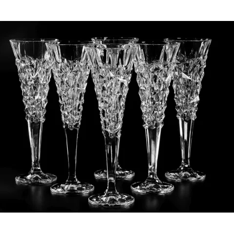Set 6 Pahare din Cristal pentru Vin spumant BG07270