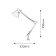 Lampa de Birou Rabalux Arno 4214 E27, Alb, Metal, Ungaria