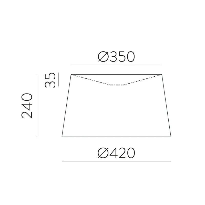 Abajur Stilo 5PANT0023B ACB Alb, Spania