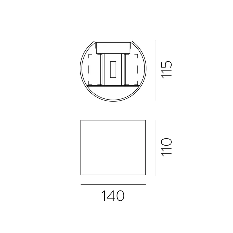 Aplica Exterior Kowa A203310N ACB LED, Negru, Spania
