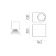 Aplica Exterior Boj A204010GR ACB LED, Antracit, Spania