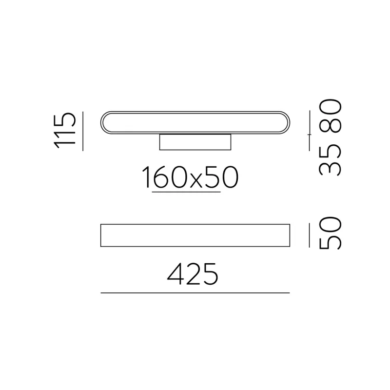 Aplica Gala A3189070ODP ACB LED, Auriu, Spania