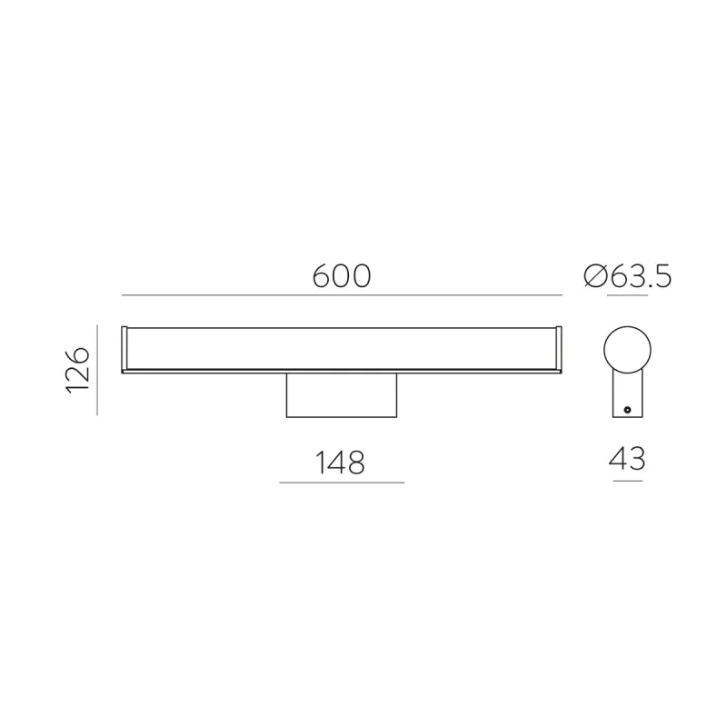 Aplica Baie Ura A3298271C ACB LED, Opal, Spania
