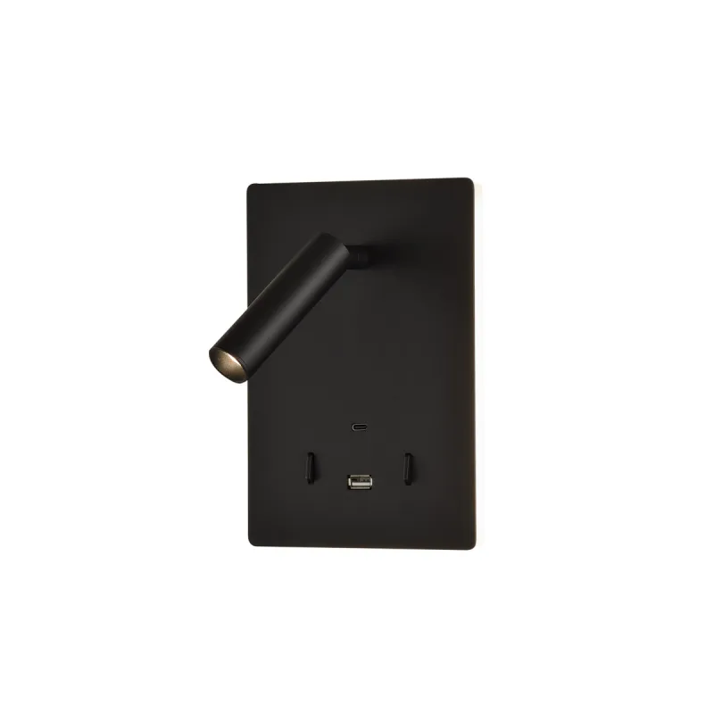 Aplica Dormitor Manat A3568001N ACB LED, Negru, Spania