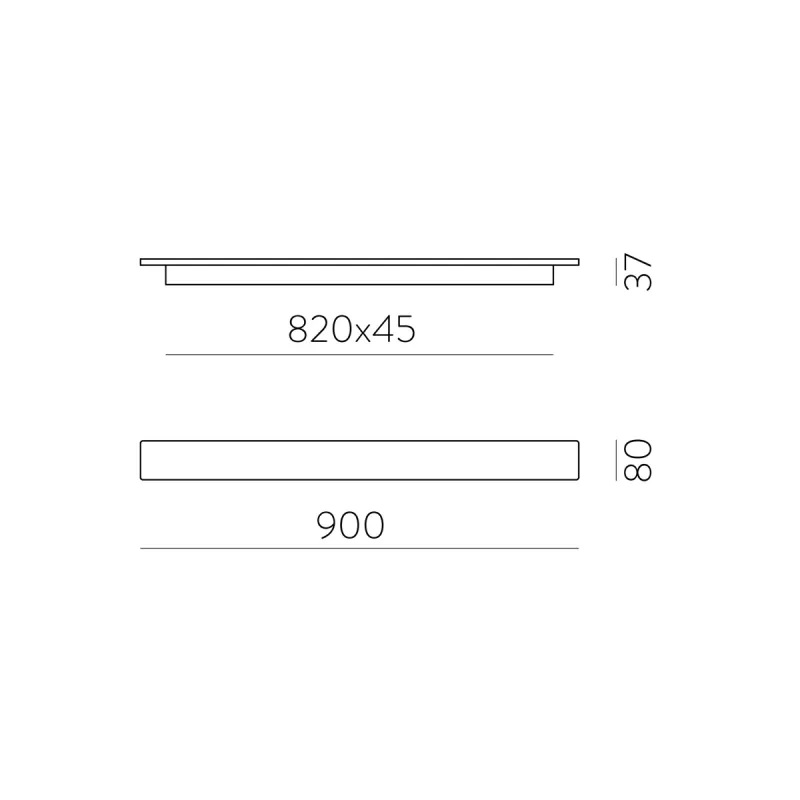 Aplica Fosca A3833270N ACB LED, Negru, Spania