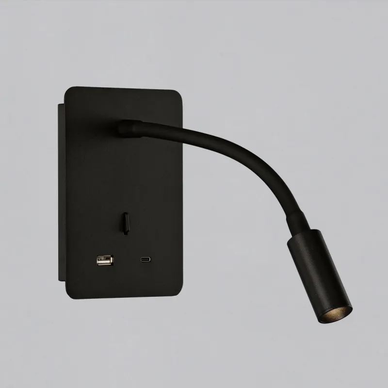 Aplica Dormitor Senda A3835001N ACB LED, Negru, Spania