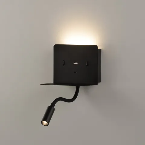 Aplica Dormitor Calma A3836001N ACB LED, Negru, Spania