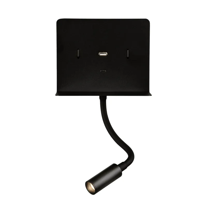 Aplica Dormitor Calma A3836001N ACB LED, Negru, Spania