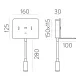 Aplica Dormitor Calma A3836001N ACB LED, Negru, Spania