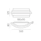 Aplica Luxur A3840070N ACB LED, Negru, Spania