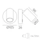 Aplica Dormitor Gina A38741B ACB GU10, Alb, Spania