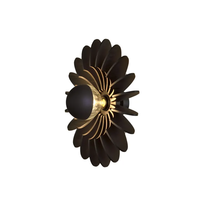 Aplica Rosa Del Desierto A3912245N ACB E27, Negru, Spania