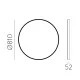 Oglinda Baie Olbia A3958100N ACB LED, Negru, Spania