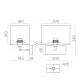 Aplica Romeo A3971080NM ACB E27, Nichel, Spania