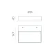 Aplica Brick A3972070NDP ACB LED, Negru, Spania