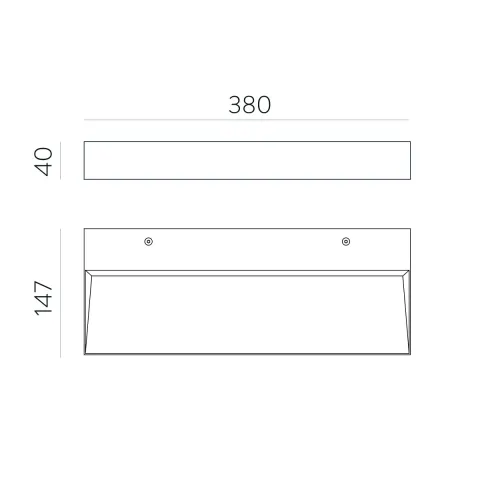 Aplica Brick A3972171NDP ACB LED, Negru, Spania