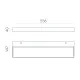 Aplica Brick A3972270N ACB LED, Negru, Spania