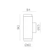 Aplica Lux A3989100NNDP ACB LED, Negru, Spania