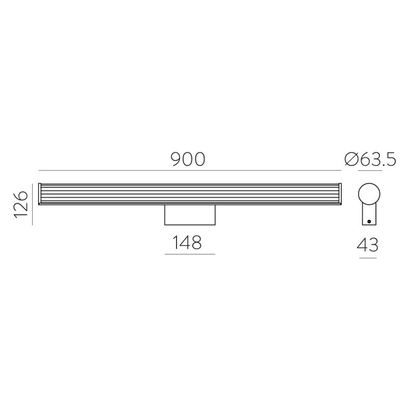 Aplica Baie Sara A3991170C ACB LED, Opal, Spania